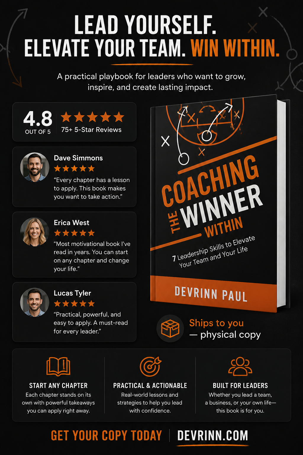 Physical Book Only ~ Coaching the Winner Within